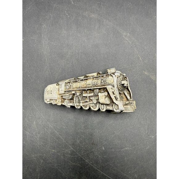 Vintage 1978 Bergamont Brass Works Train Belt Buckle - great condition - Picture 2 of 9